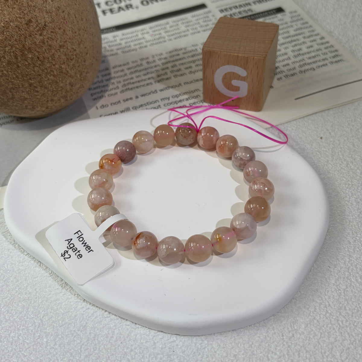 HQ Natural  Flower Agate