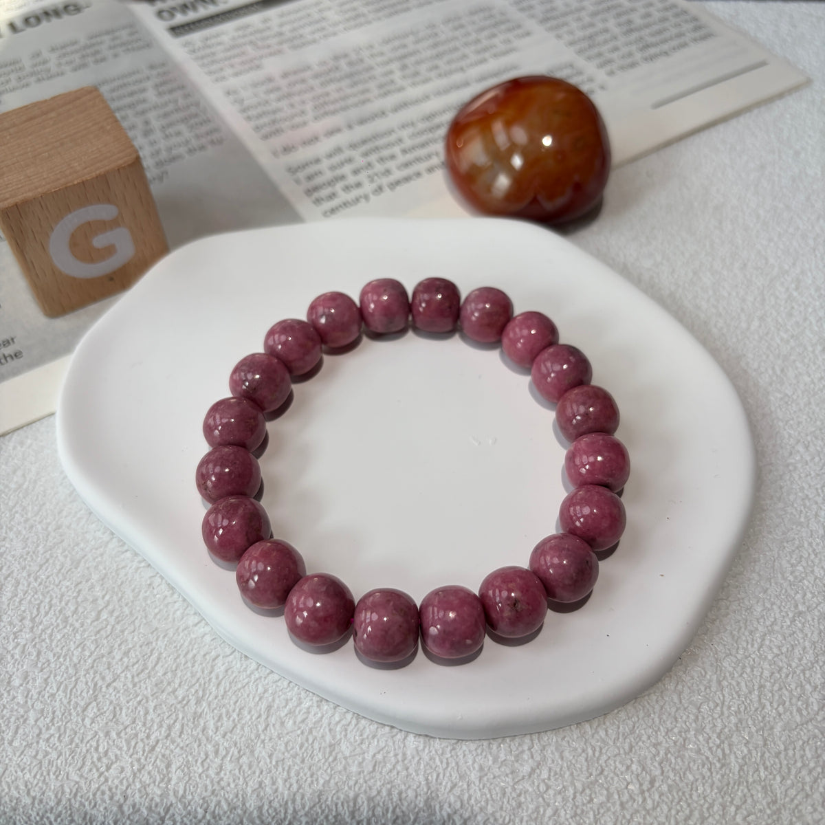 Natural Rhodonite Bracelet
