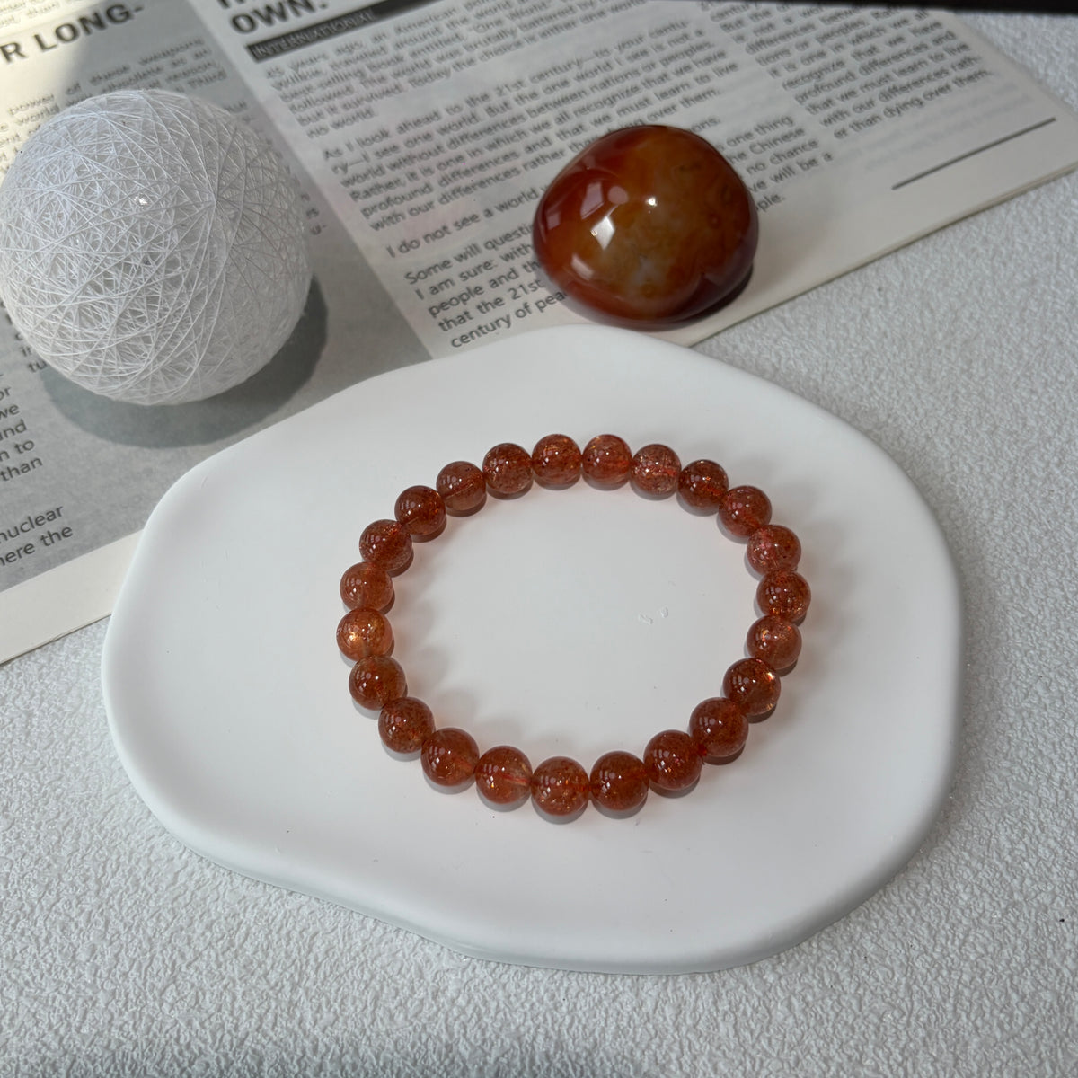 Natural Sunstone Bracelet