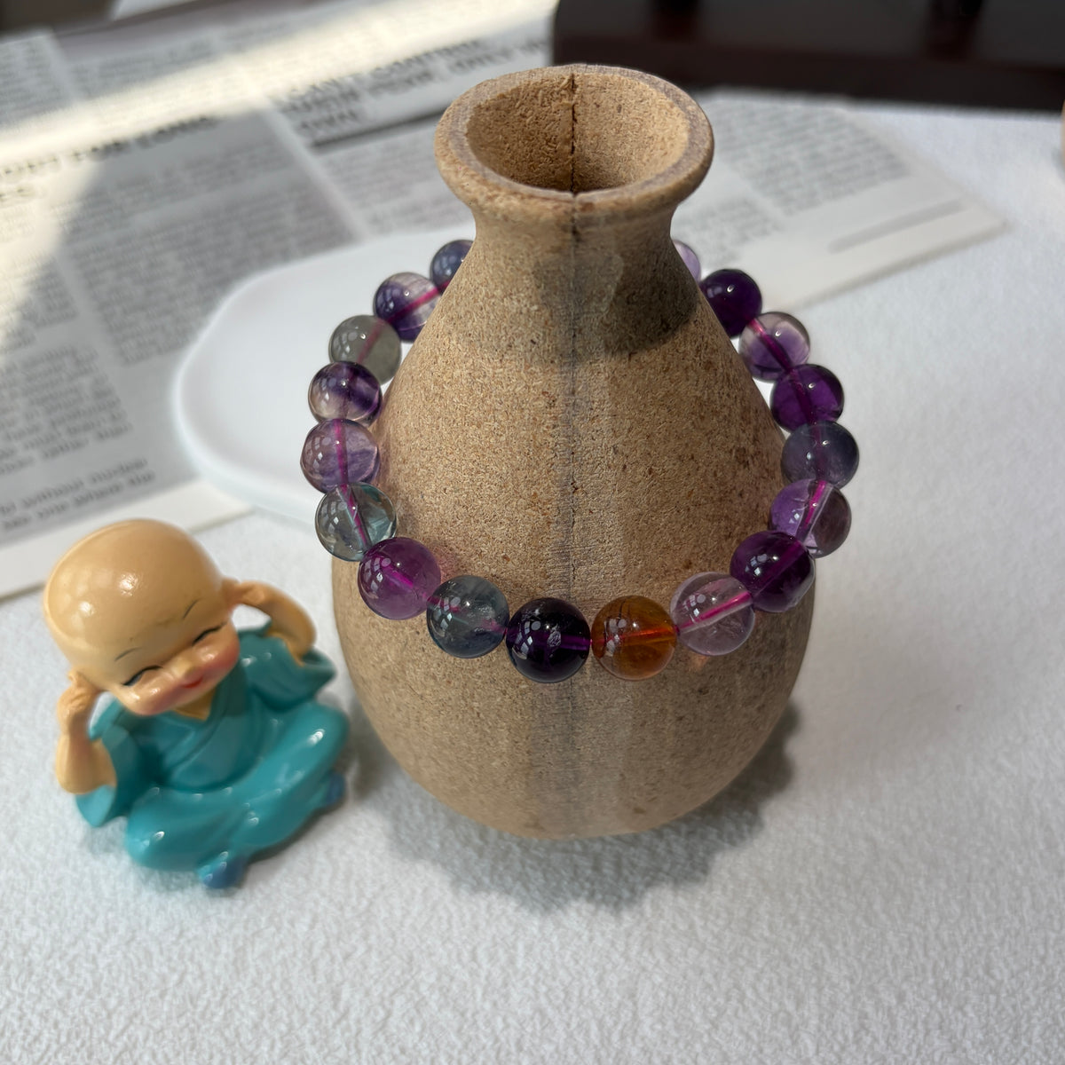 Natural High‑Quality Bracelet RB Fluorite