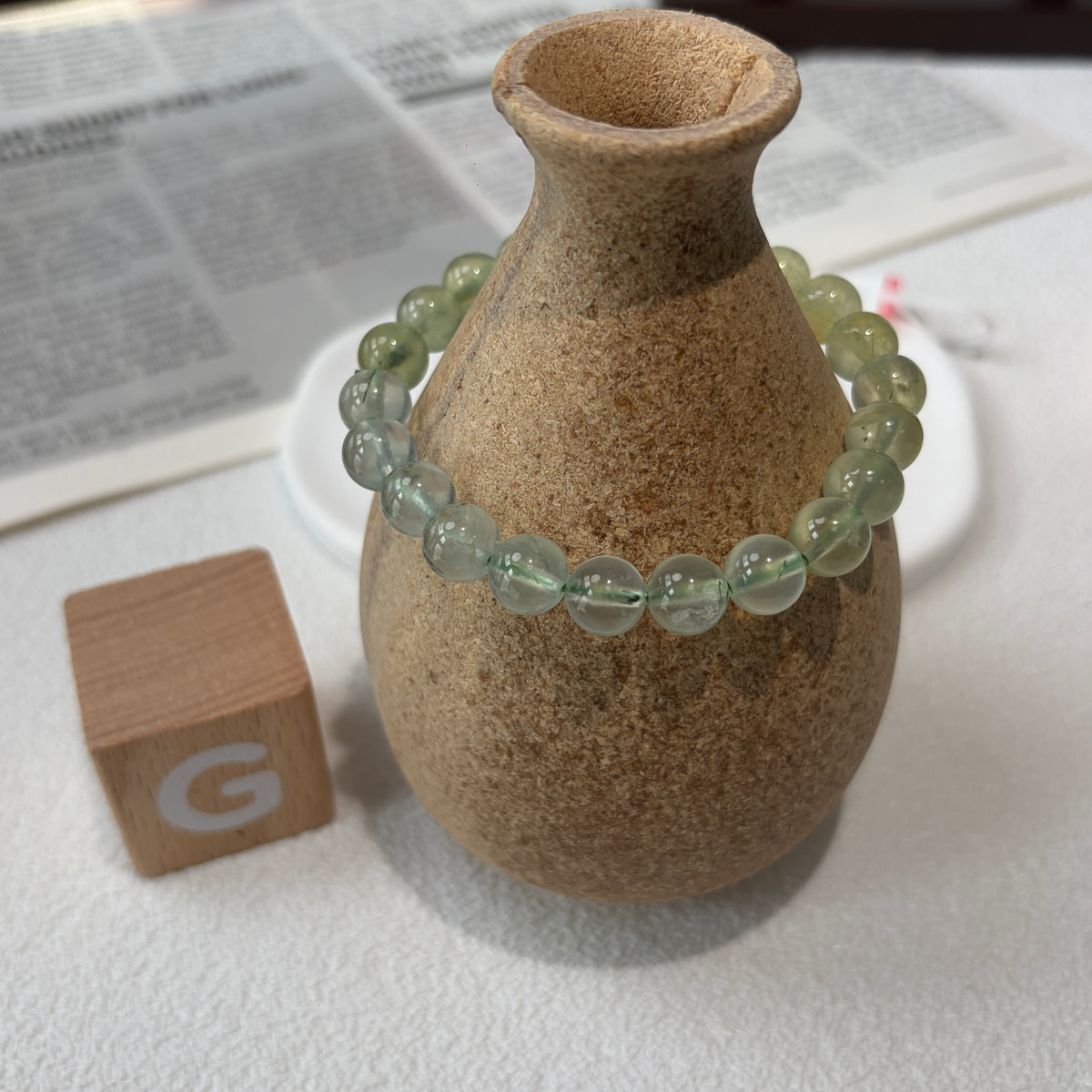 Natural High‑Quality Bracelet Prehnite
