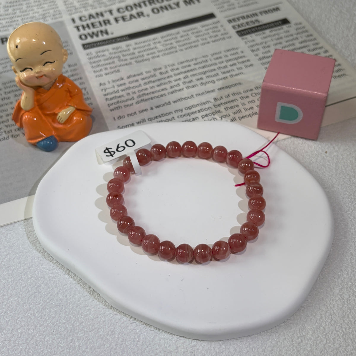 HQ Natural Rhodochrosite Bracelet
