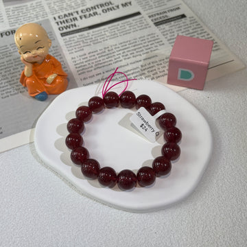 HQ Natural Bracelet Strawberry quartz